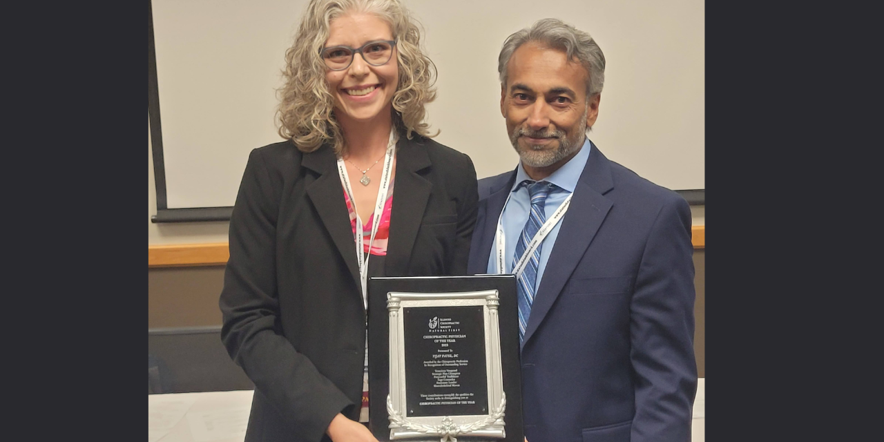 The ICS Names Dr. Vijay Patel as Chiropractic Physician of the Year