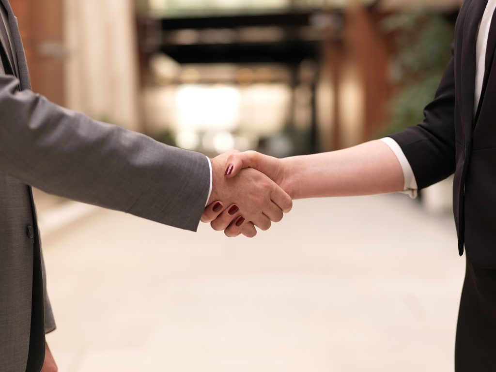 People shaking hands