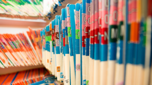 Medical records on a shelf
