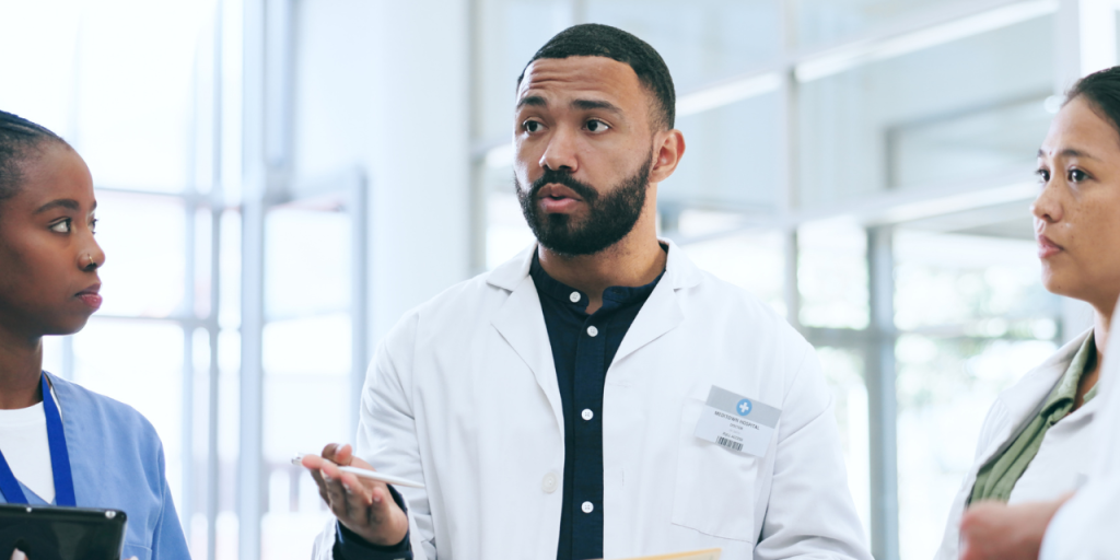Doctors talking