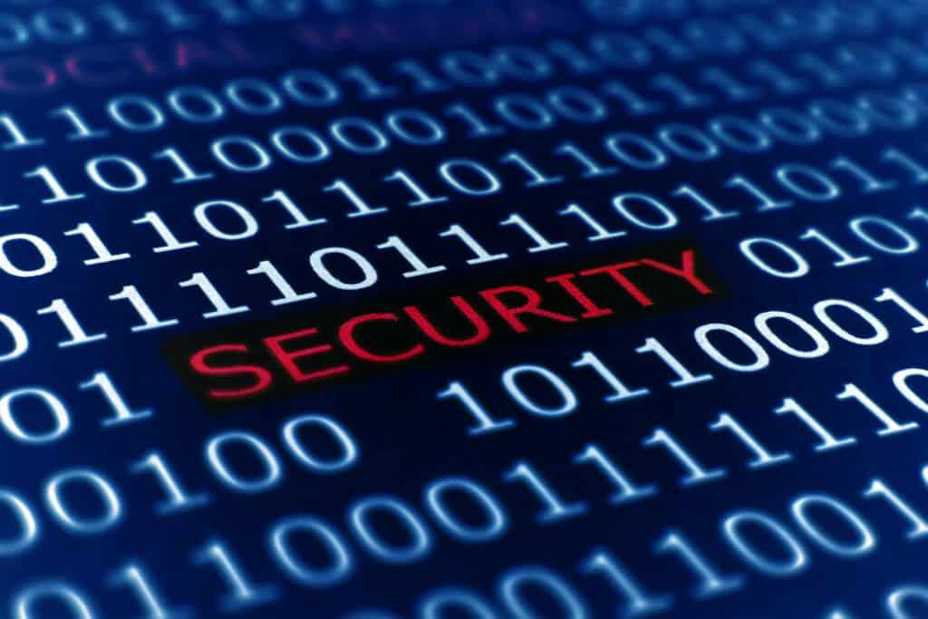 "Security" on computer screen