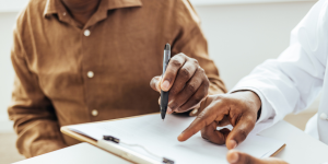 patient signing form