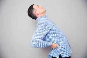 Person stretching their back