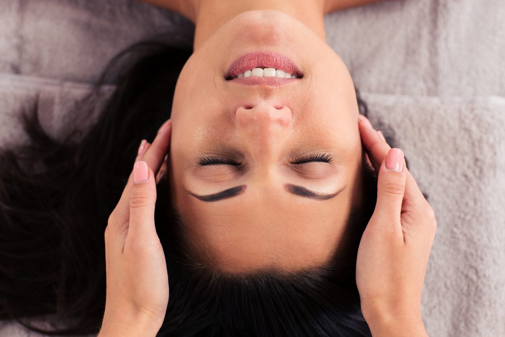 Person getting a massage
