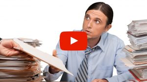 Person being handed a file