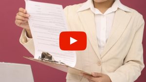 Person reviewing documents
