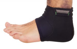 Foot/ ankle in a brace