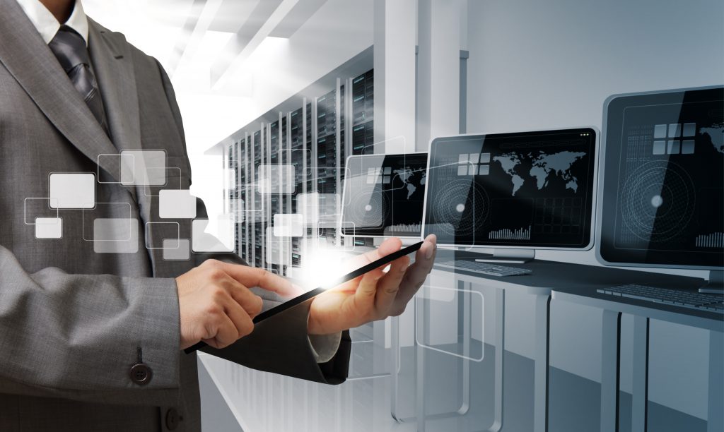 Person holding a tablet