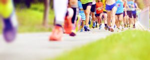 People running