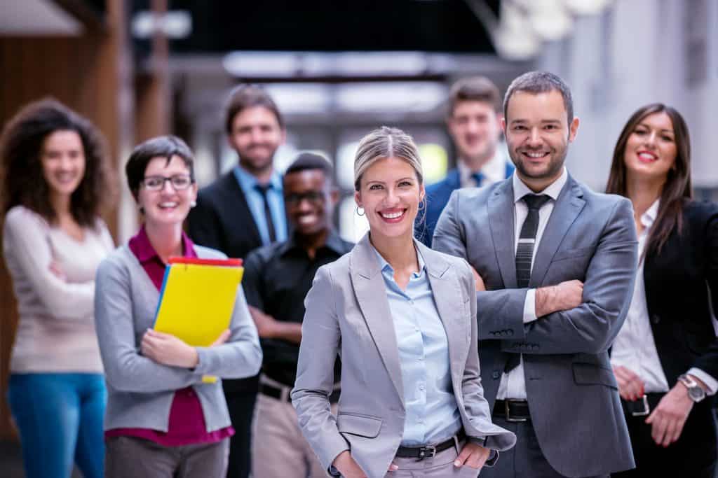 Business people standing
