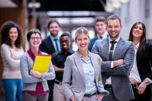 Business people standing