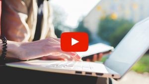 Person using a laptop