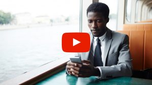 Person texting on a smart phone