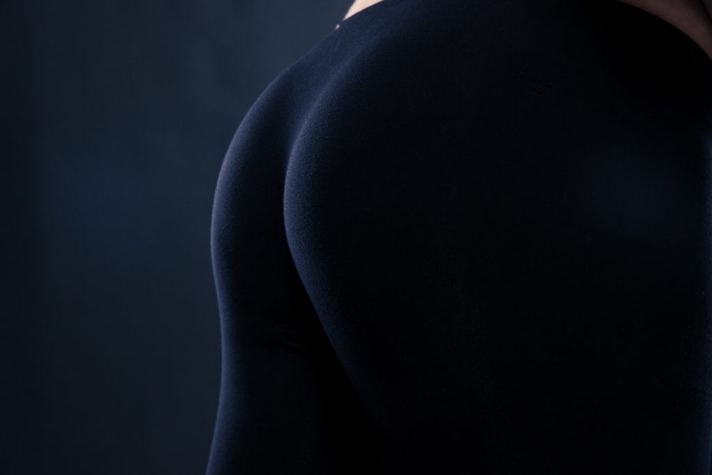 Closeup of buttocks