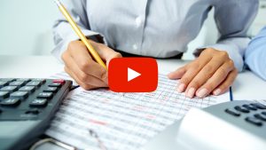 Person reviewing financials