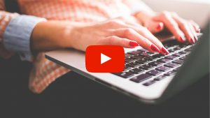 Person using a laptop