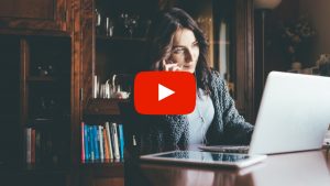 Person using a laptop
