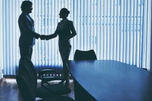 People shaking hands