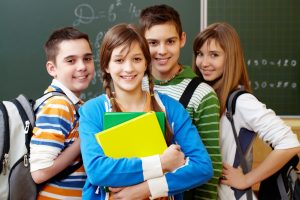 Group of students standing