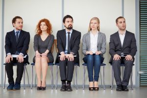 People sitting in a waiting room