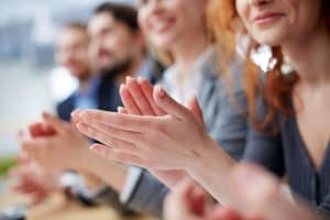People clapping