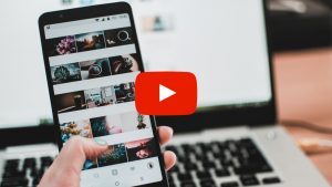Person using a smart phone