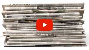 Stack of newspapers