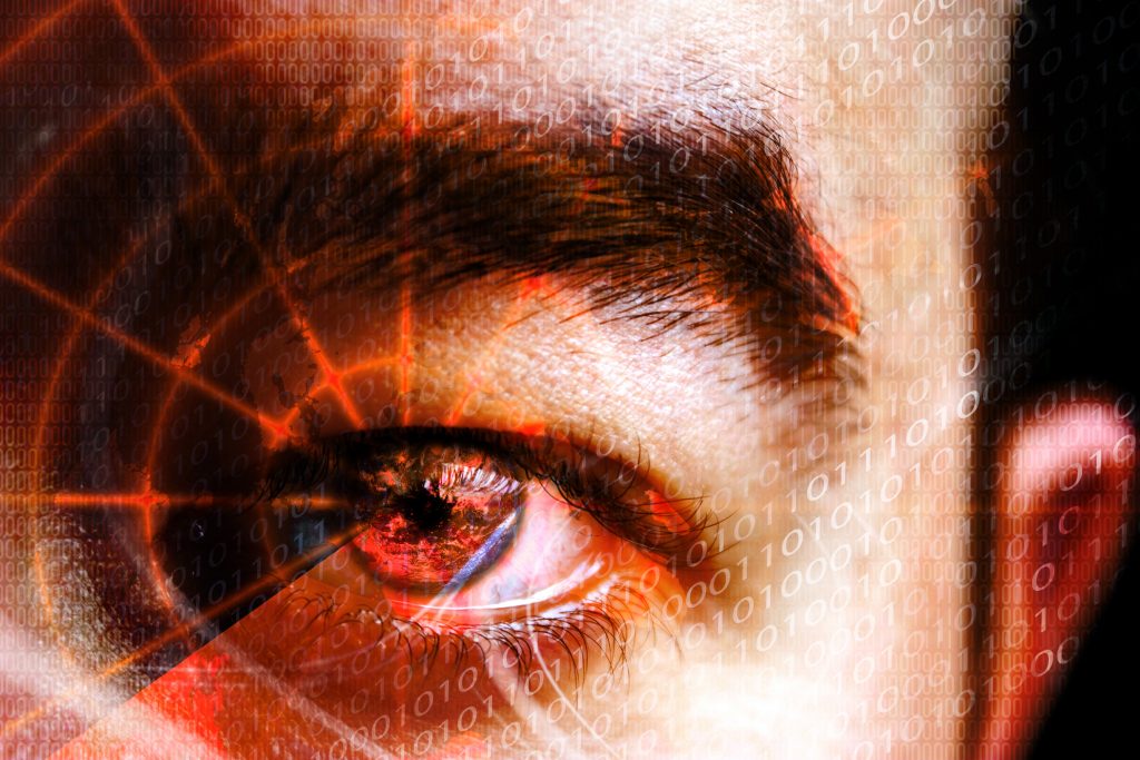 Close up of a person's eye