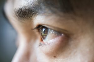 Close up of a person's eye