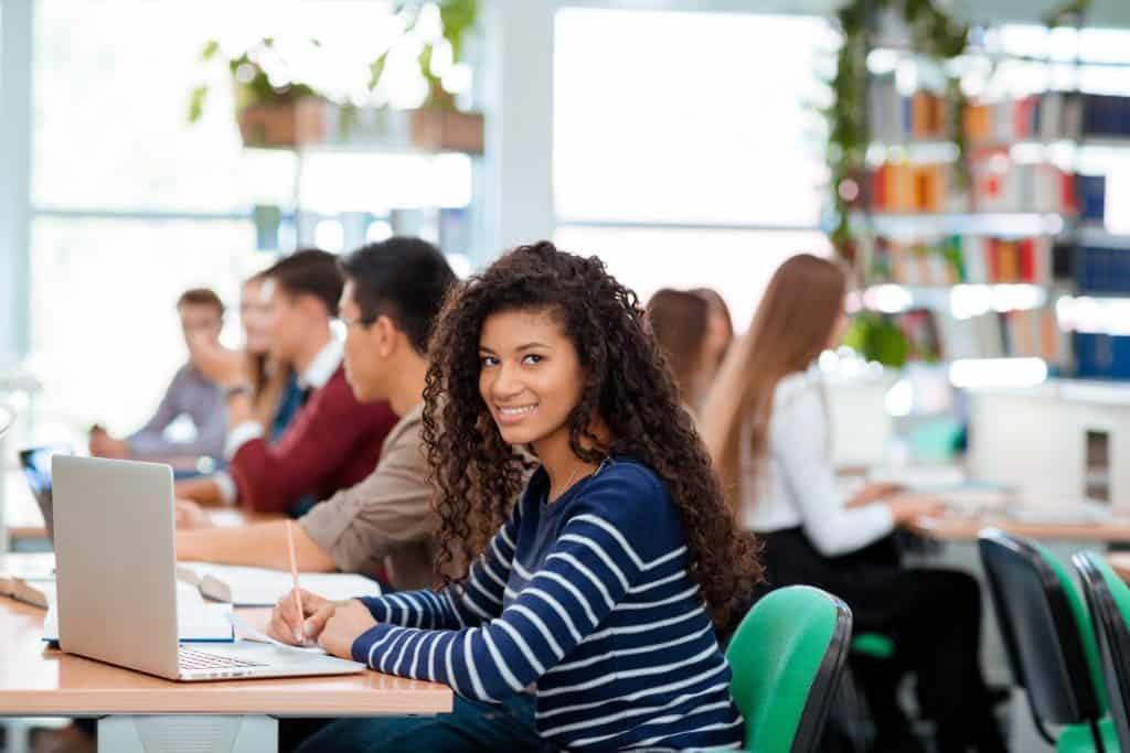 Students in a classroom