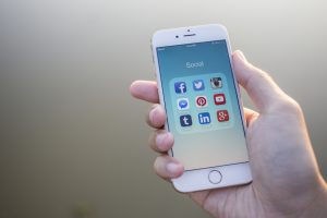 Person using a smart phone
