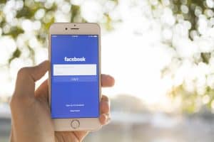 Facebook on a smart phone