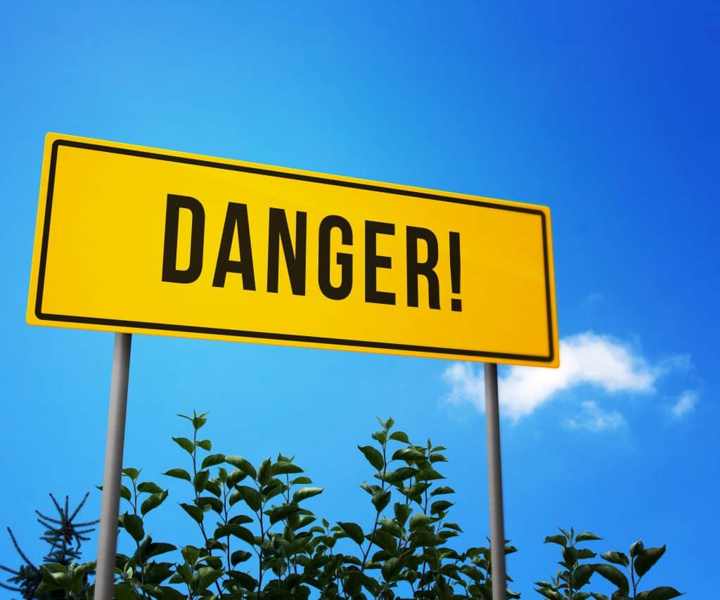 "Danger" sign