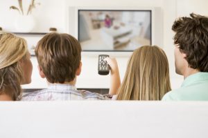 People watching tv