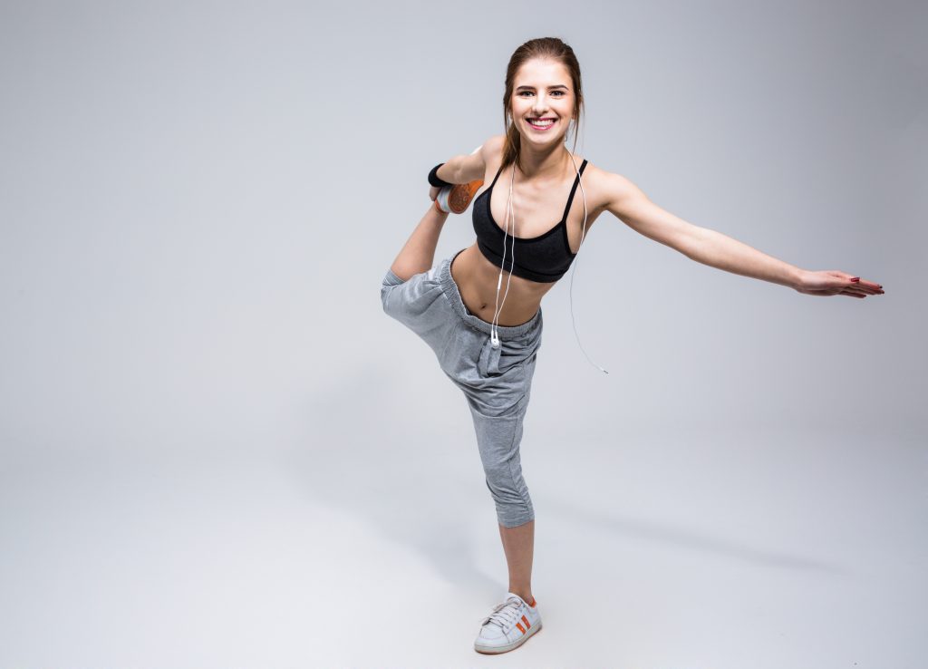 Person stretching