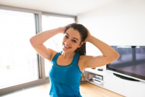 Person exercising