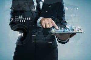 Person using technology