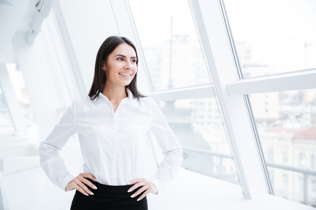 Business person standing