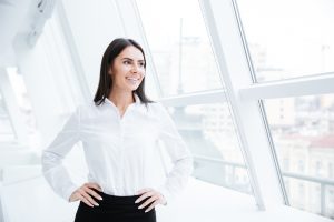 Business person standing