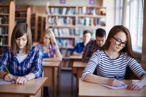 Students in a classroom