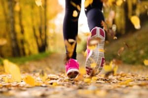 Person trail running
