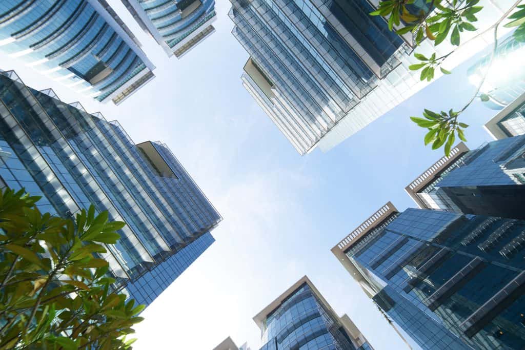 Buildings reaching to the sky