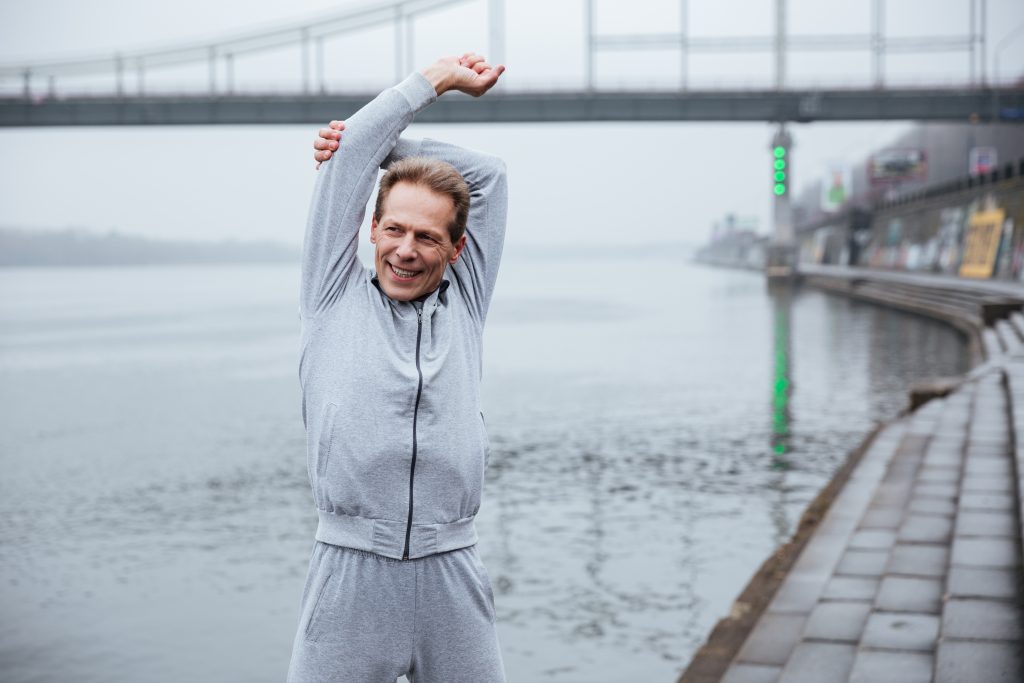 Person stretching