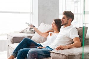 People watching tv