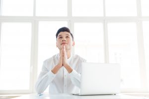 Person using a laptop