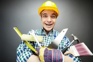 Person holding tools
