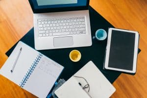 Technology on a desk