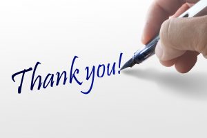 Thank you note