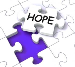 "Hope" puzzle piece