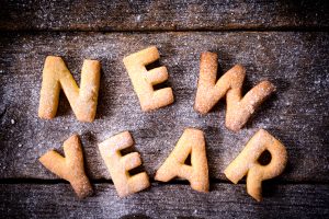 "New Year" cookies